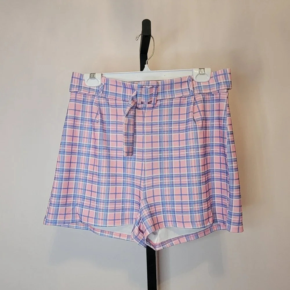 BOOHOO High Waist Belted Shorts